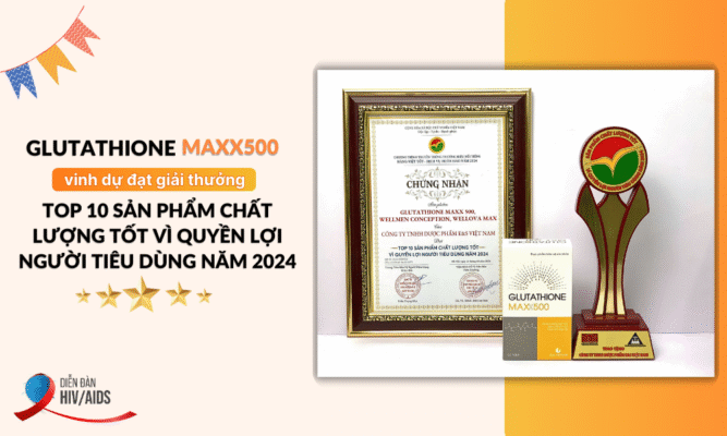 Glutathione Maxx500 đạt Giải thưởng Top 10 sản phẩm chất lượng tốt vì quyền lợi người tiêu dùng năm 2024